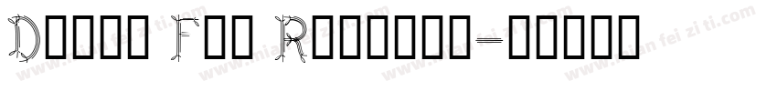 Dwarf Fat Regular字体转换